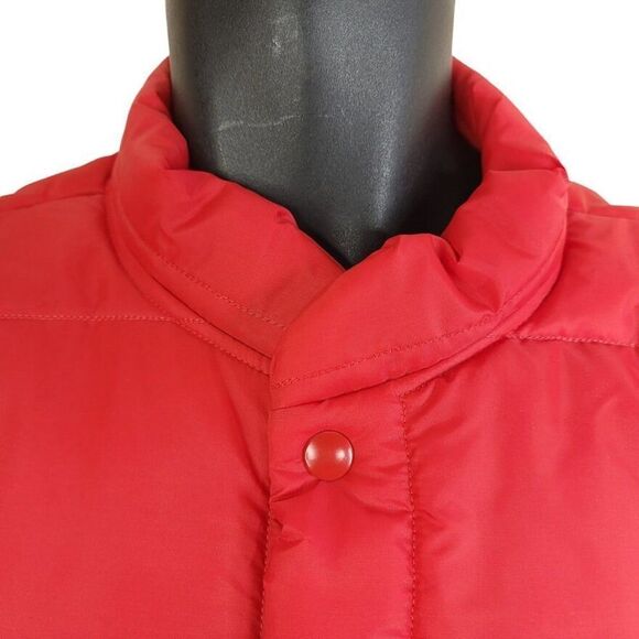 Quarter Horse Racer Puffy Vest Vintage 80s Equine Racing Made In USA Mens XL - Picture 3 of 8